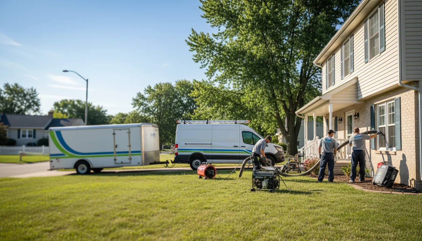 Flooded Basement Restoration And Cleanup With Repair in Flat Rock, IN near me